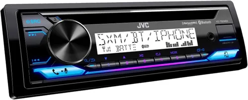 Vista 2 de Reproductor de CD marino DIN único Bluetooth USB AUX Receptor de radio Combo con Enrock Marine Single DIN Radio Dash Protector (blanco)
