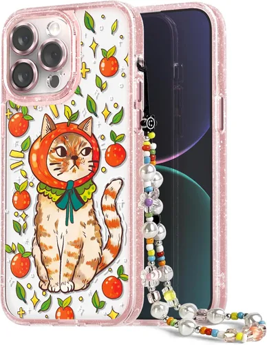 Vista 64 de Compatible para iPhone 13 Funda Linda Estética - Funda de Teléfono Rosa con Protector de Cámara - Diseño de Cubierta con Estampado de Hongos