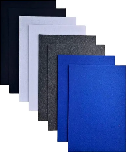 Vista 22 de Jtnohx - Fieltro rígido, hojas de fieltro de 2 mm de grosor para manualidades, cuadrados de tela de fieltro dura de 20,3 x 30,5 cm, 8 piezas