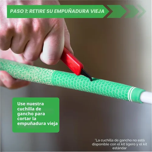 Vista 2 de Wedge Guys Golf Grip Kits for Regripping Golf Clubs - Professional Quality - Options Include Hook Blade, 15 or 30 Tape Strips, 5 or 8 oz Solvent