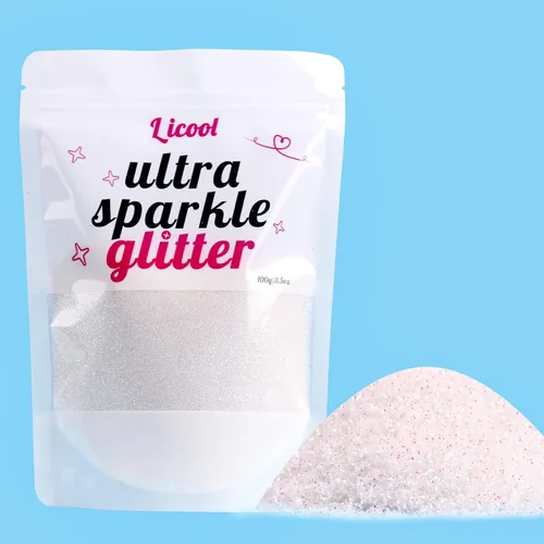 Vista 12 de Purpurina fina holográfica, 3.5 onzas / 3.5 onzas, paquetes de polvo de purpurina extrafina para resina, purpurina artesanal para vasos, fabricación