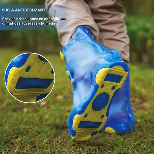 Vista 5 de Cubiertas para zapatos de lluvia para niños, impermeables, reutilizables, para zapatos