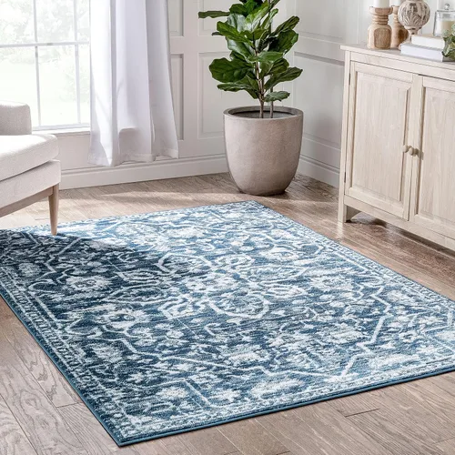 Vista 78 de Well Woven - Alfombra tejida estilo vintage con diseño de medallón, 68 x 120 cm