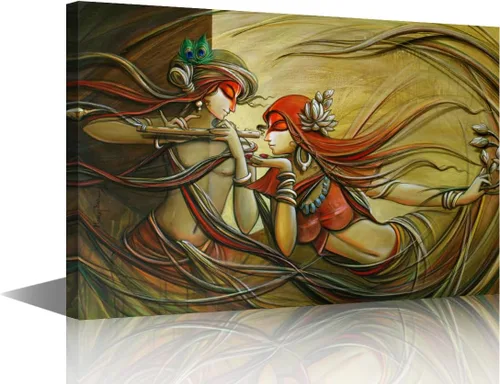 Vista 17 de Lienzo decorativo de pared para sala de estar, cuadros de dios hindúes, obras de arte modernas, decoración giclée, pósteres e impresiones de madera
