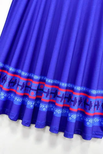 Vista 6 de Vestido de cosplay de Encanto Mirabel Isabela Pepa Dolores para niños, disfraz de madrigal para niñas, vestido de princesa para fiestas, día
