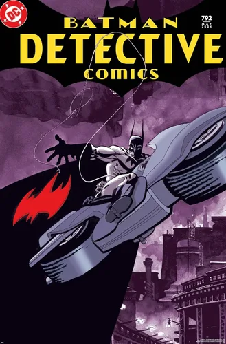 Vista 9 de Trends International DC Comics Batman - Póster de Batman Detective Comics #792, 22.4 pulgadas de largo x 14.7 W, versión enmarcada de madera