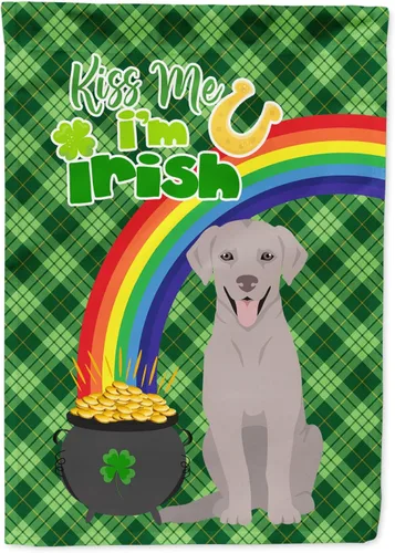 Vista 75 de Caroline's Treasures WDK4731GF - Bandera decorativa para jardín del día de San Patricio, color negro y tostado, Airedale Terrier, para jardín