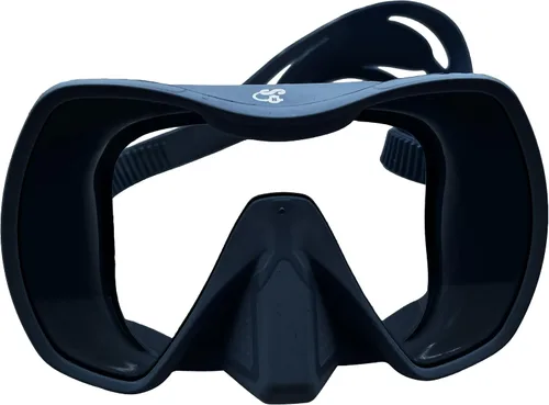 Vista 12 de Mako - Máscara de buceo, máscara de buceo de una sola lente, vidrio templado gran angular para esnórquel, buceo libre y natación, diseño de bajo