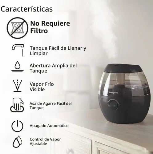 Vista 4 de Humidificador de vapor frío Honeywell Mistmate