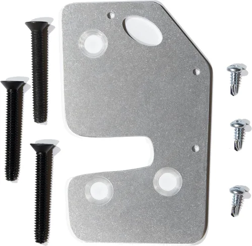 Vista 9 de CS Works - Placa de reparación y refuerzo de pestillo de puerta con pernos de repuesto para Jeep Cherokee (XJ) 97-01 LEFT/DRIVER