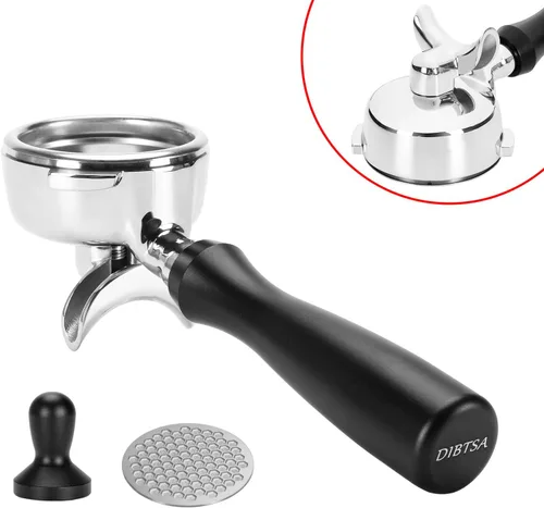 Vista 12 de Portafiltro de 2.283 in compatible con Gaggia, con cesta de filtro de espresso reutilizable de acero inoxidable 304 y pantalla de disco de café