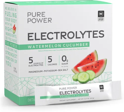Vista 8 de Dr. Mercola Pure Power Electrolytes - Apoya la hidratación y la función muscular - Mezcla de magnesio y potasio - 0.00 oz de azúcar por porción