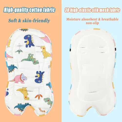 Vista 2 de Letton Inserto de cochecito de bebé, forro universal transpirable para asiento de cochecito de bebé, inserto de asiento de automóvil infantil
