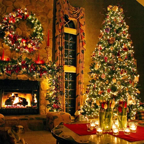 Vista 2 de 800 luces LED decorativas de Navidad para interiores y exteriores, 8 modos, impermeable, enchufable, alambre transparente, cadena de luces
