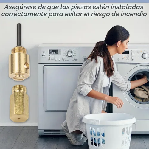 Vista 7 de LPKIT-3/XAA LP Kit de conversión de gas natural a propano líquido de repuesto para secadora Samsung, pieza de repuesto de latón 100% puro