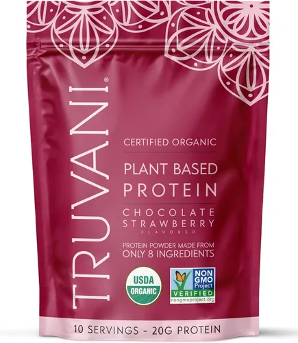 Vista 14 de Truvani - Proteína en polvo de guisantes vegana Banana Canela 20 g de proteína vegetal orgánica 10 porciones Keto Sin gluten ni lácteos