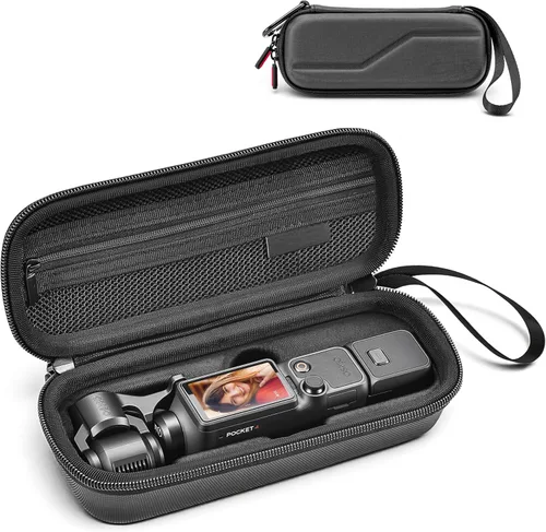 Vista 9 de STARTRC PHOTO Estuche de transporte de doble capa para DJI Osmo Pocket 3/para Xtra Muse, bolsa de almacenamiento dura portátil ligera con correa