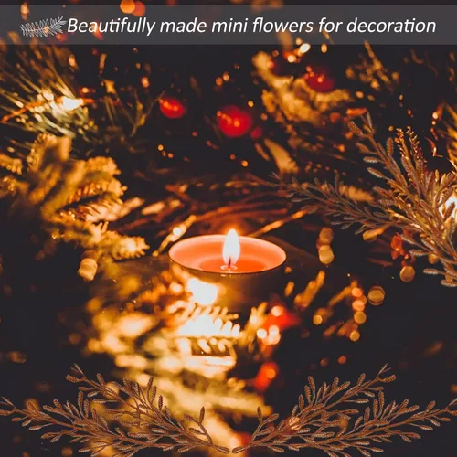 Vista 6 de 36 piezas de flores artificiales para velas flotantes, flores con efecto flotante para relleno de jarrón, centros de mesa con relleno de jarrón