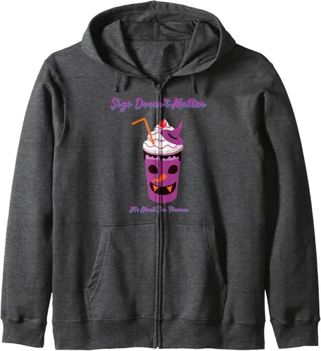Vista 3 de Size Doesn't Matter It's About The Flavour Cute Joke Novelty Zip Hoodie