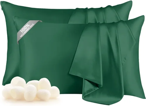Vista 16 de THXSILK Funda de almohada 100% seda de morera para la salud del cabello y la piel, funda de almohada suave y lisa con cremallera oculta, ambos lados