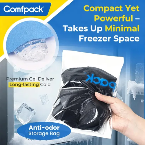 Vista 8 de Comfpack Plantar Fasciitis Relief Ice Pack with Full Heel Sole Gel Coverage