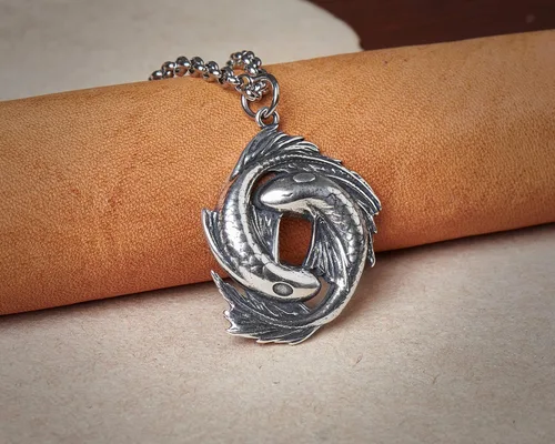 Vista 20 de Collar Yin Yang para hombre, joyería colgante de alta calidad de aspecto antiguo, regalos de Yin Yang, joyería vikinga para hombres