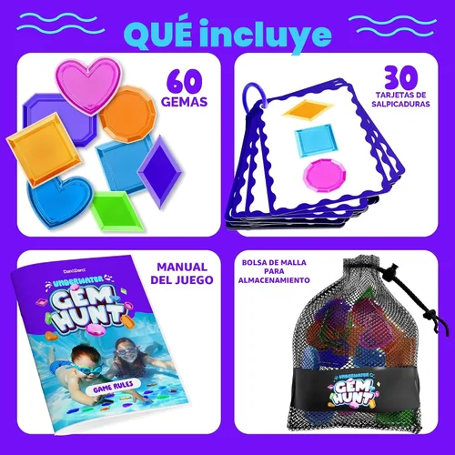Vista 2 de Dan&Darci Juego de buceo para niños de 6, 7, 8, 9, 10, 11, 12 años, juegos acuáticos, juguete de buceo, regalos para niñas, niños de 6 a 8 años, 8 a