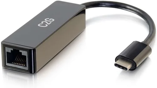 Vista 6 de C2G 29749 Adaptador USB C y adaptador Ethernet con alimentación, negro