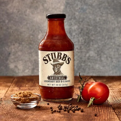 Vista 10 de Salsa de barbacoa Stubb’s, Original, Sin OMG, Sin gluten, Certificada Kosher, Sin jarabe de maíz de alta fructosa, Sabor original picante, Salsa