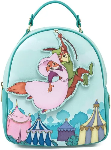 Vista 2 de Loungefly Disney Robin Hood Rescues Maid Marian - Bolso de hombro con doble correa para mujer, Multi, Wdbk1448