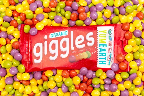 Vista 7 de YumEarth - Organic Giggles, caramelo ácido masticable