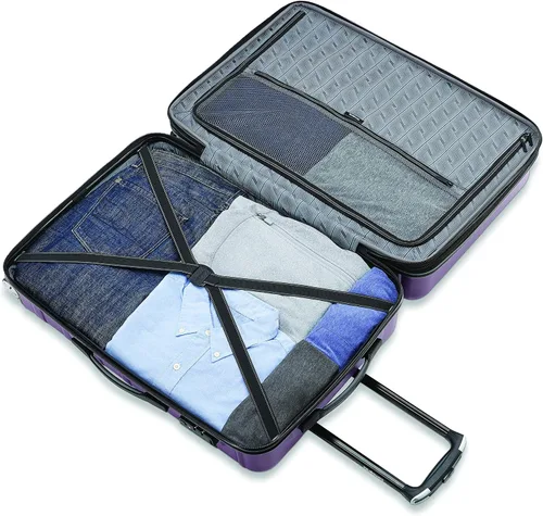Vista 7 de Equipaje extensible Samsonite Omni 2 Hardside con ruedas giratorias PúrpuraOmbre Force 138454-2982