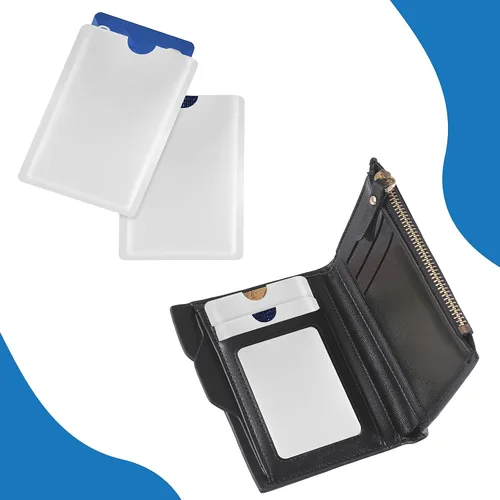Vista 7 de Ouligay 10 fundas RFID para tarjetas de crédito con bloqueo RFID, fundas RFID para tarjetas de crédito, fundas RFID para tarjetas de crédito, fundas