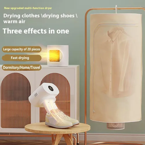 Vista 2 de 3 in 1 Multifunctional Mini Secadora De Ropa Portatil, Secador De Zapatos, Desk Heater Clothes Dryer Shoe Dryer Heater for Family Dormitory Travel