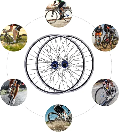 Vista 7 de LOYALHEARTDY Juego de ruedas para bicicleta de montaña