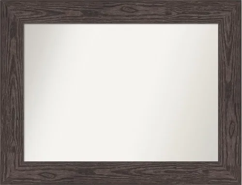 Vista 377 de Amanti Art Espejo personalizado, espejo de baño negro puente, espejo de pared o espejo de tocador de baño sobre el fregadero (26 x 26 pulgadas)