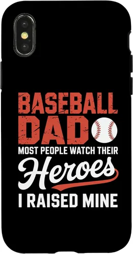 Vista 5 de Baseball Dad Most People Watch Their Heroes I Raised Mine Case for iPhone 16