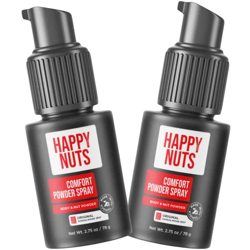 Vista 11 de Happy Nuts Comfort - Desodorante en aerosol en polvo para hombres: defensa del sudor antirozaduras, control de olor, sin aluminio, regalo perfecto