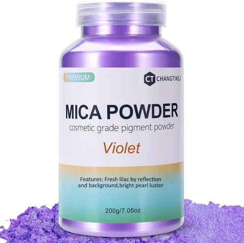 Vista 37 de CHANGTIKEJI Polvo de Mica, 24 Colores - 10g/Botella de Polvo de Pigmento Natural para Resina Epoxy, Fabricación de Jabón, Velas, Brillo de Labios