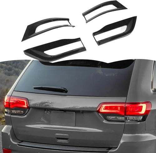 Vista 8 de RT-TCZ Cubierta de lámpara trasera, marco de guardia, biseles de decoración, accesorios exteriores compatibles con Jeep Grand Cherokee 2014-2020