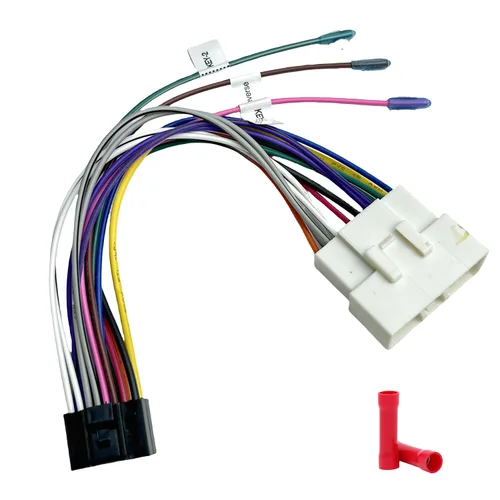 Vista 12 de Adaptador de cableado de radio del mercado de repuestos compatible con Nissan 2007-2013/Subaru 2008-2013, arnés de estéreo de coche Android de 16