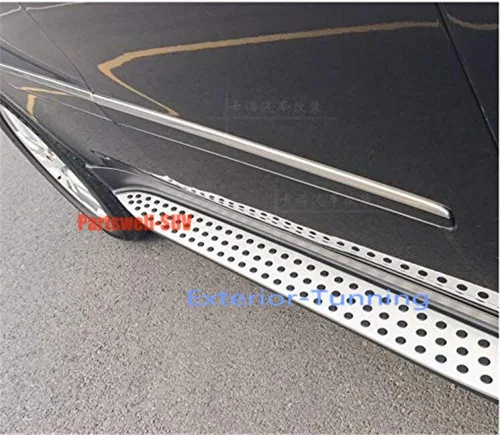 Vista 4 de Estribos Pedales laterales Barra protectora Nerf para Mercedes Bens ML W164 2006-2011