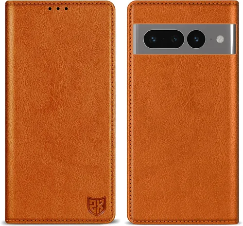 Vista 30 de ZZXX - Funda tipo cartera para Google Pixel 7, magnética fuerte de 6.3 Negro