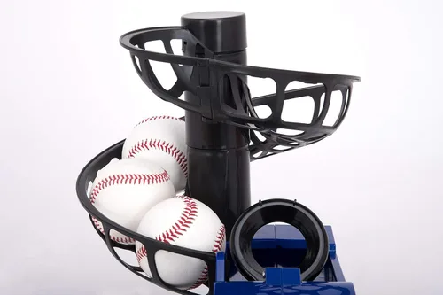 Vista 8 de GP 51125Y Baseball Batting Toss Machine Trainer Hard Soft Ball Compatible (6 Months Warranty) Black