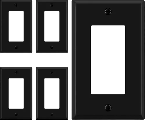 Vista 42 de ENERLITES Placa decorativa doble de metal para interruptor o receptáculo, placa de pared de acero inoxidable, resistente a la corrosión
