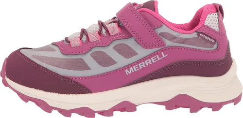 Vista 8 de Merrell Moab Speed - Tenis de senderismo impermeables con cierre alternativo bajo para niños