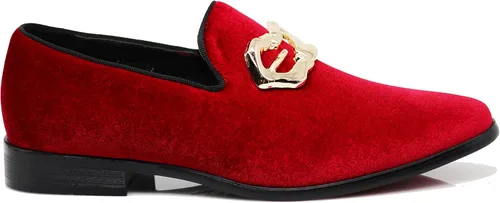 Vista 3 de Enzo Romeo Plum05 - Mocasines de vestir elásticos para hombre, con hebilla, zapatos de moda