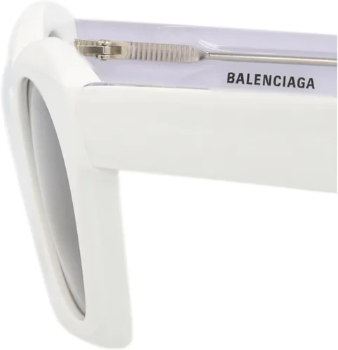 Vista 4 de Balenciaga Gafas de sol de mariposa para mujer, Blanco