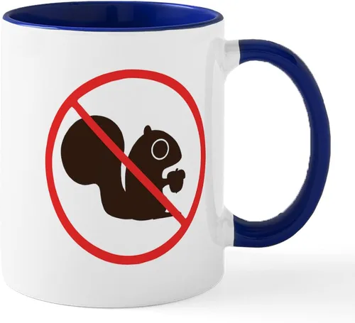 Vista 63 de CafePress Taza navideña de ardilla de 11 oz (11.0 fl oz) taza de café de cerámica