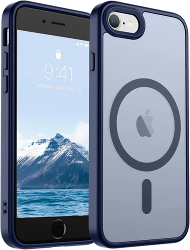 Vista 39 de SUPFINE Funda magnética para iPhone SE 2022 (3ª)/2020 (2ª), iPhone 8 (compatible con MagSafe) (protección contra caídas de grado militar), funda